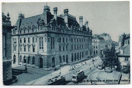 LAUSANNE Place St. François et Hôtel des Postes - Tramway