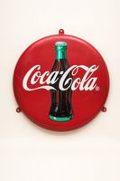 Coca-Cola - Plaque publicitaire vintage en métal