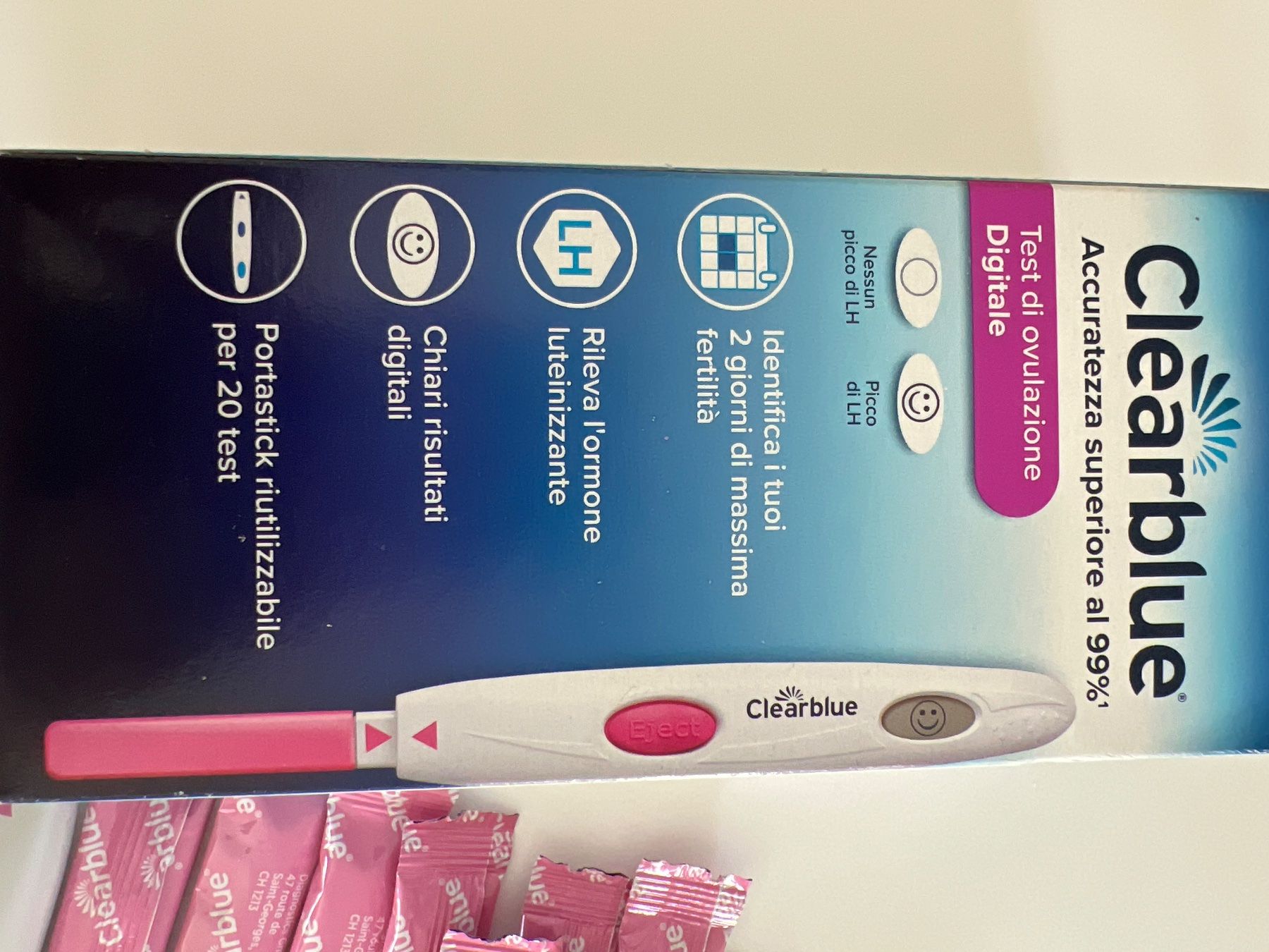 Appareils médicaux: Test ovulazione Clearblue – Neuf avec emballage d'origine à Minusio par bio_z7yv 2