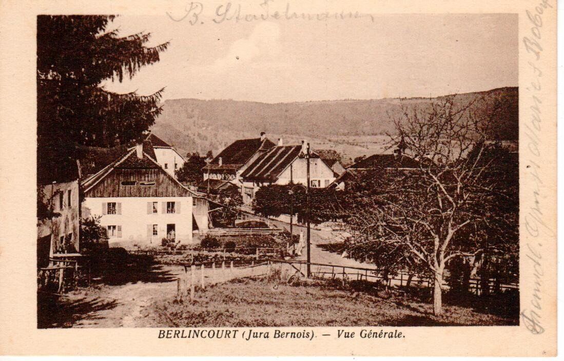 Cartoline postali: Berlincourt  1938 – Usato da Wolhusen venduto da Curver9