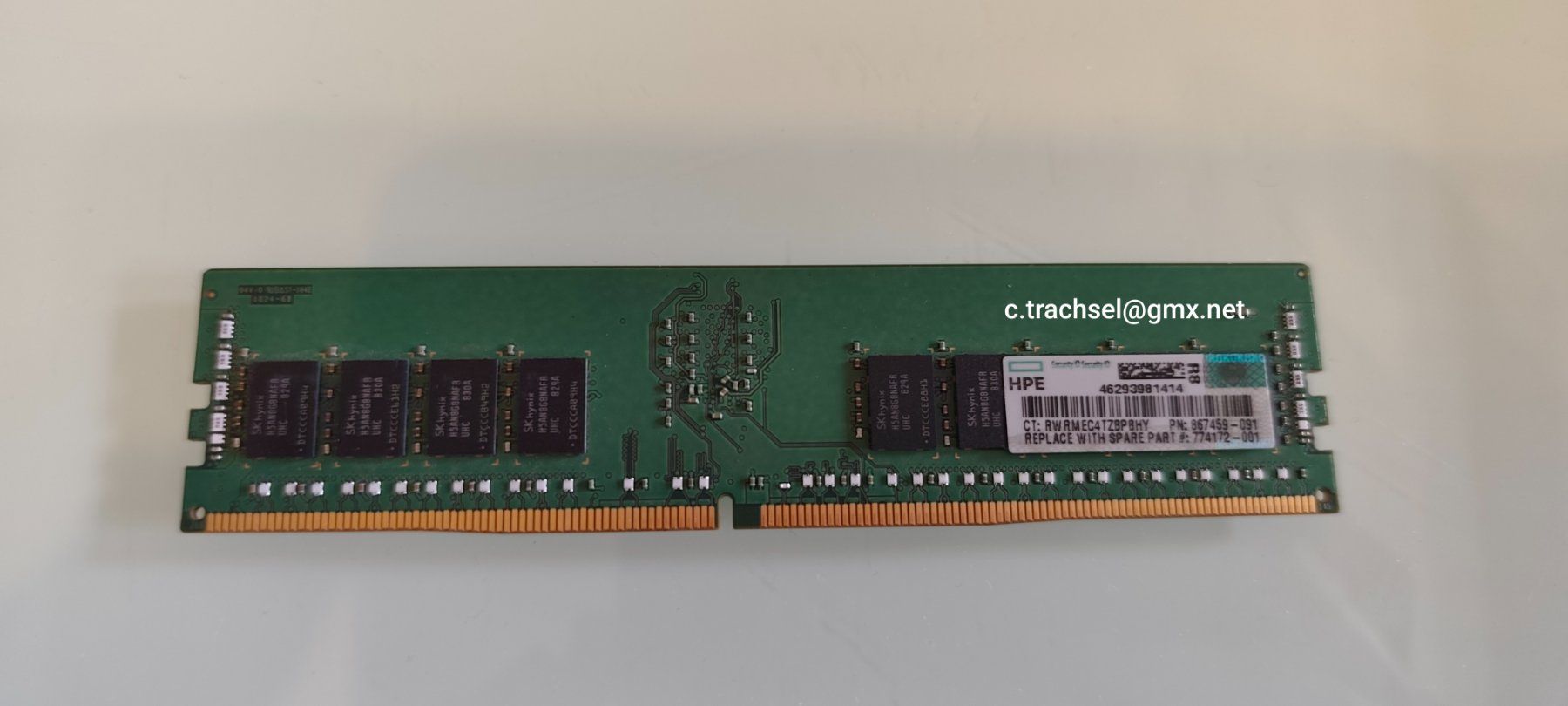 Memoria / RAM: 16 GB DDR4 HMA82GR7AFR8N ECC RAM – Usato da Mühleberg venduto da Riverinyoureyes 1