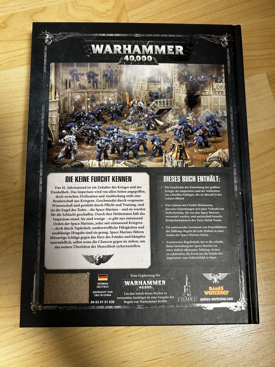 Libri: Warhammer 40k Codex Space Marines! Top Zustand! – Nuovo (secondo la descrizione) da Vordemwald venduto da Ando23236 1