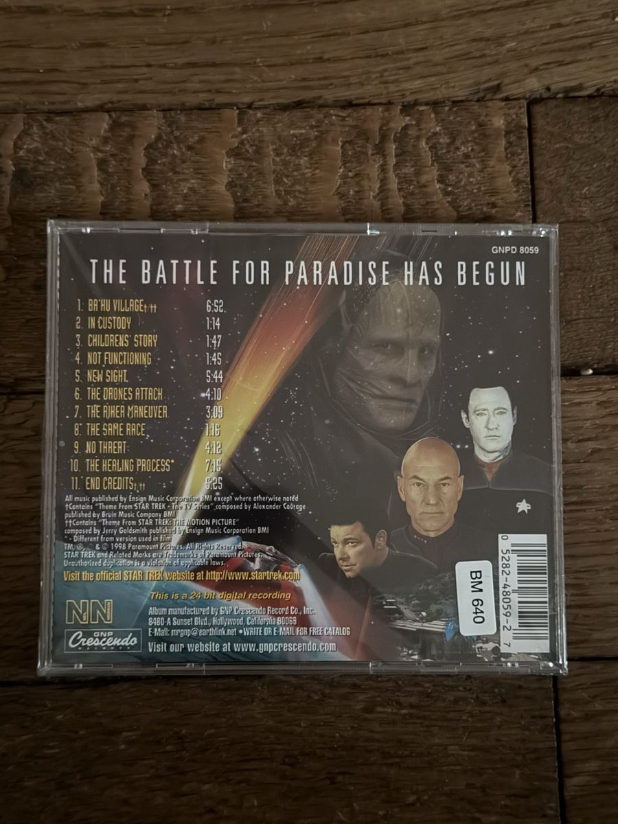 CD: Bande Son Star Trek Insurrection Jerry Goldsmith – Nuovo e nell'imballaggio originale da Basel venduto da Phil_503 1