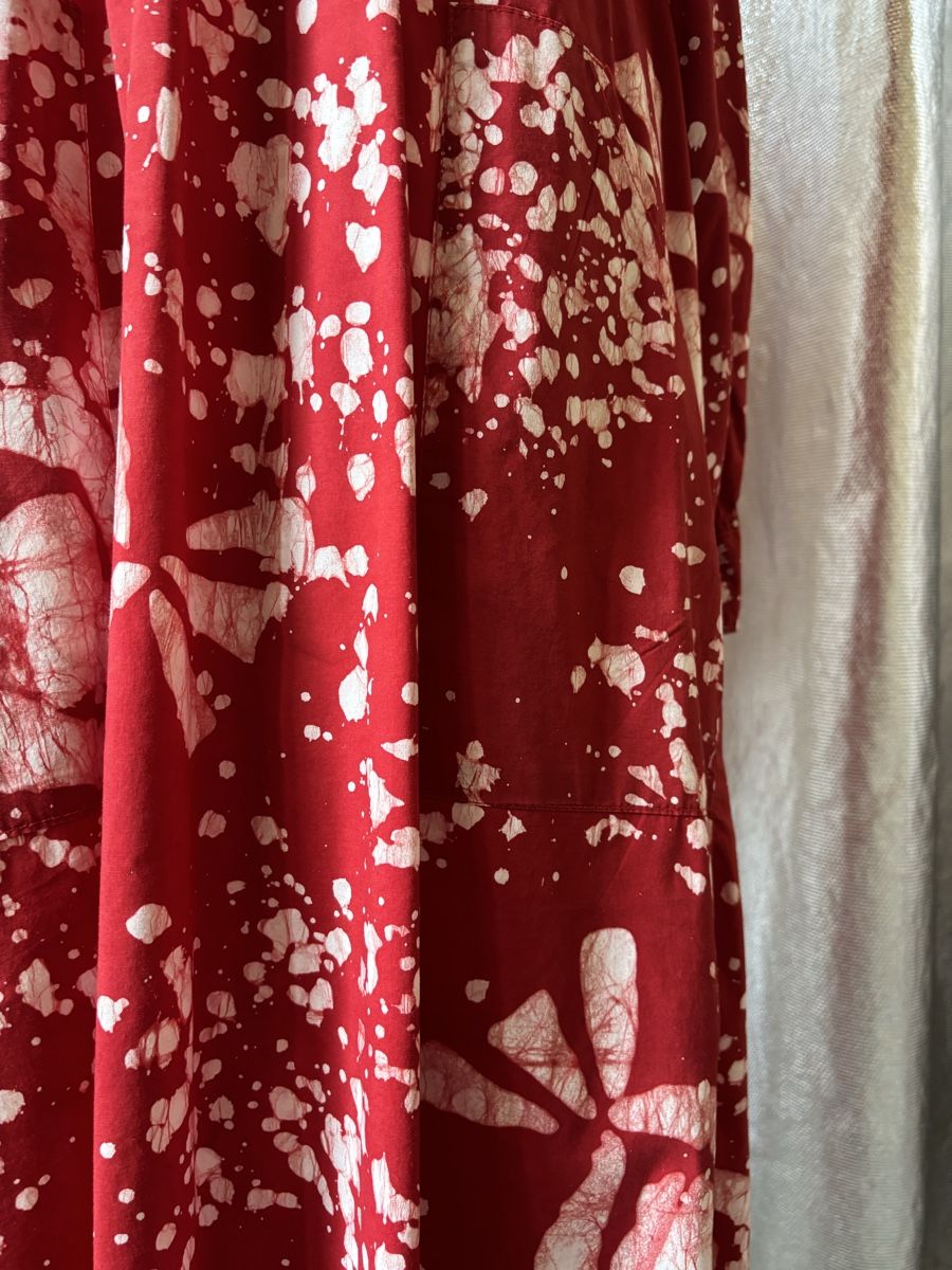 Kleider: KATHRIN ECKHARDT STUDIO Maxikleid Kaftan Batik Gr. S – Gebraucht aus Ottoberg von toomanydresses 4