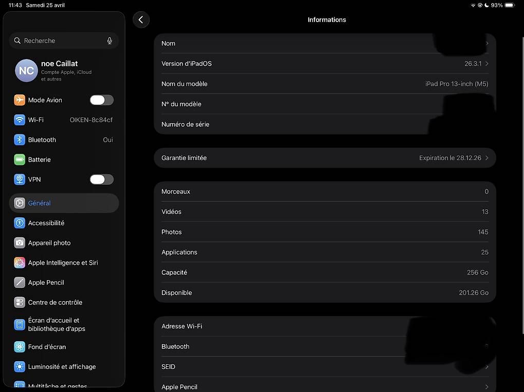 Tablet PC: iPad Pro m5 13 pouce 256 GB  – Gebraucht aus Chermignon-Bas von noe_m5qc 1