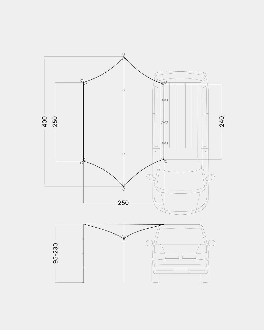 Verande & Tende da sole: Qeedo Motor Tarp Universal Vorzelt – Nuovo e nell'imballaggio originale da Bottighofen venduto da zaap 6