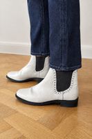 Bottines Chelsea Claudie Pierlot - Cuir blanc - T.38 
