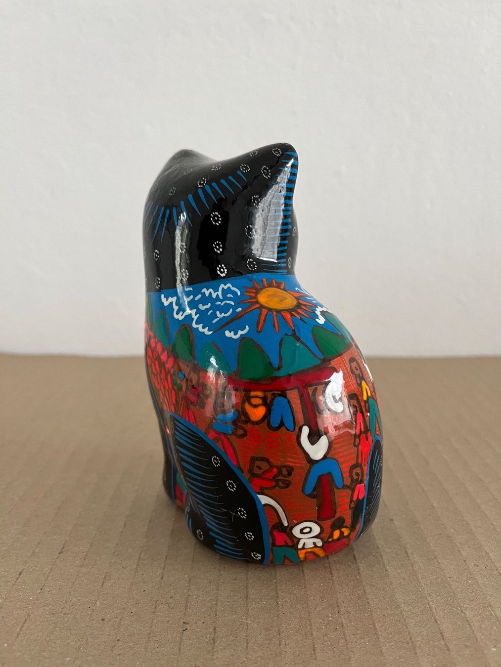 Statuette: Popart / Katze aus Ton – Usato da Wetzikon ZH venduto da seli03 3
