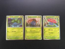 ODDISH/GLOOM/VILEPLUME COSMO HOLO PHANTASMAL FLAMES # 1/2/3