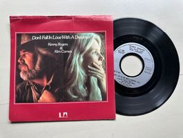 KENNY ROGERS tolle Single KIM CARNES Don't fall in love 80's