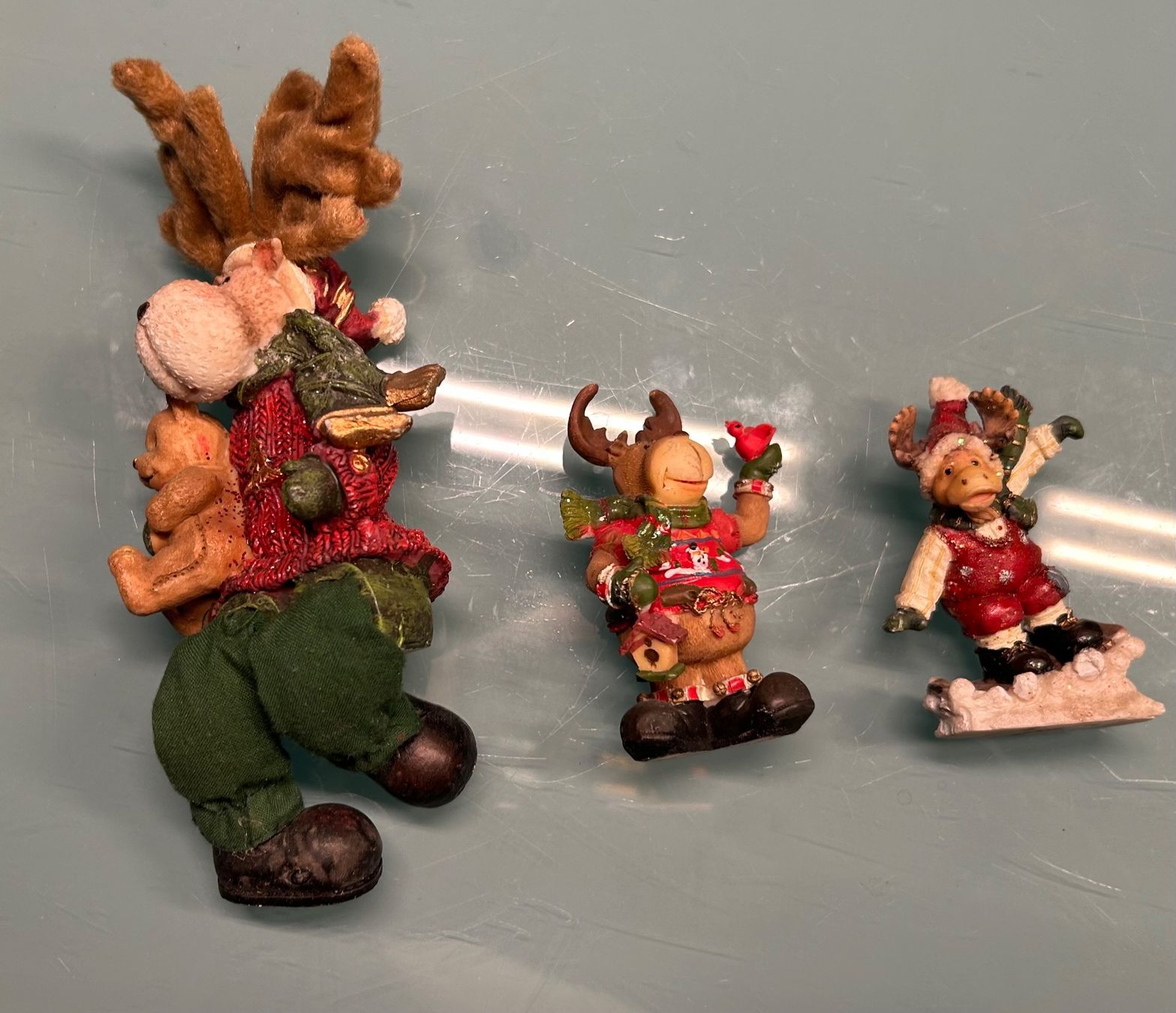 Tutte le decorazioni: 3 Weihnachts-Elche Deko – Usato da Bassersdorf venduto da Shelby70 1
