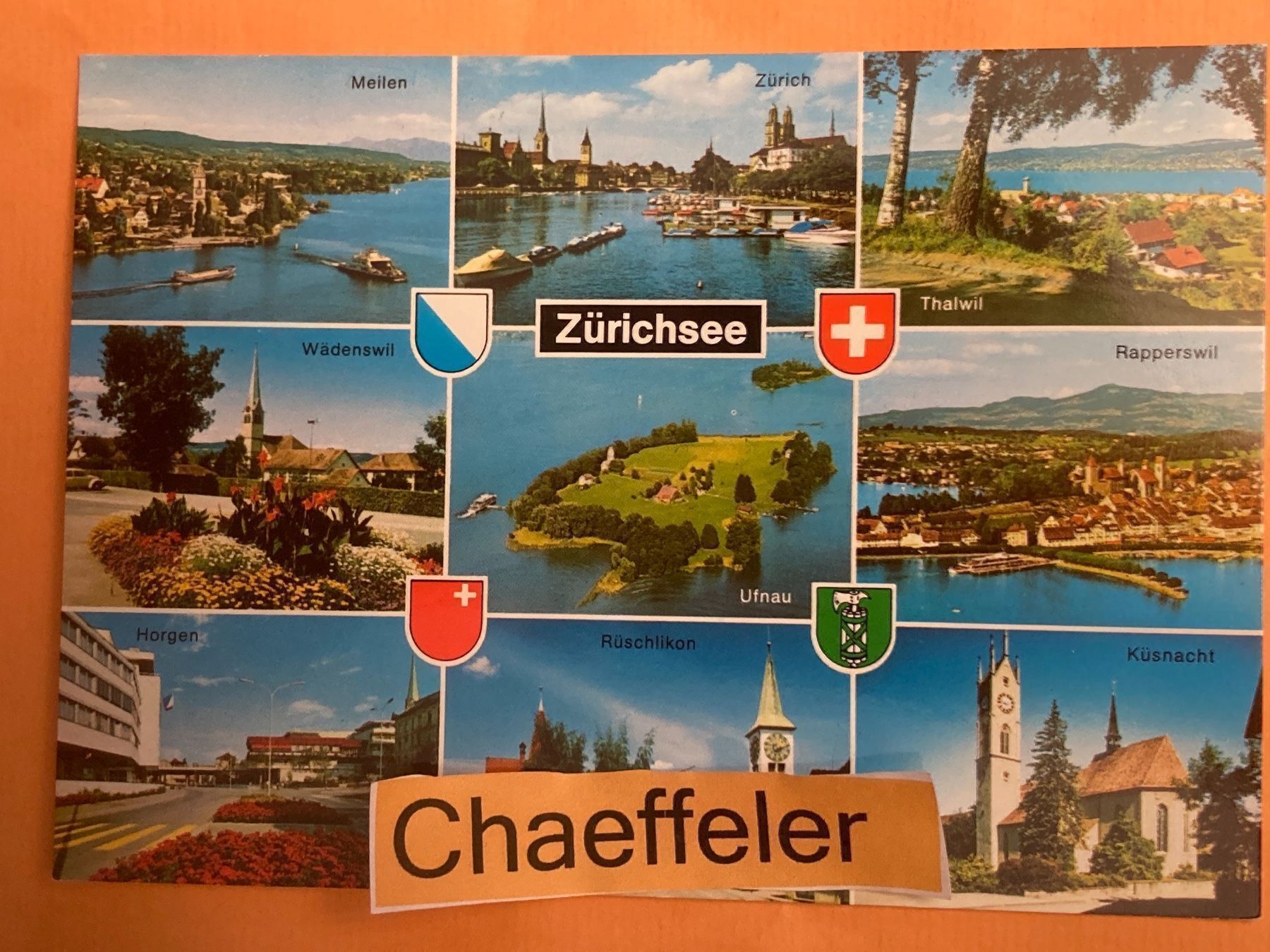 Cartoline postali: Zürichsee – Usato da Zürich venduto da Chaeffeler