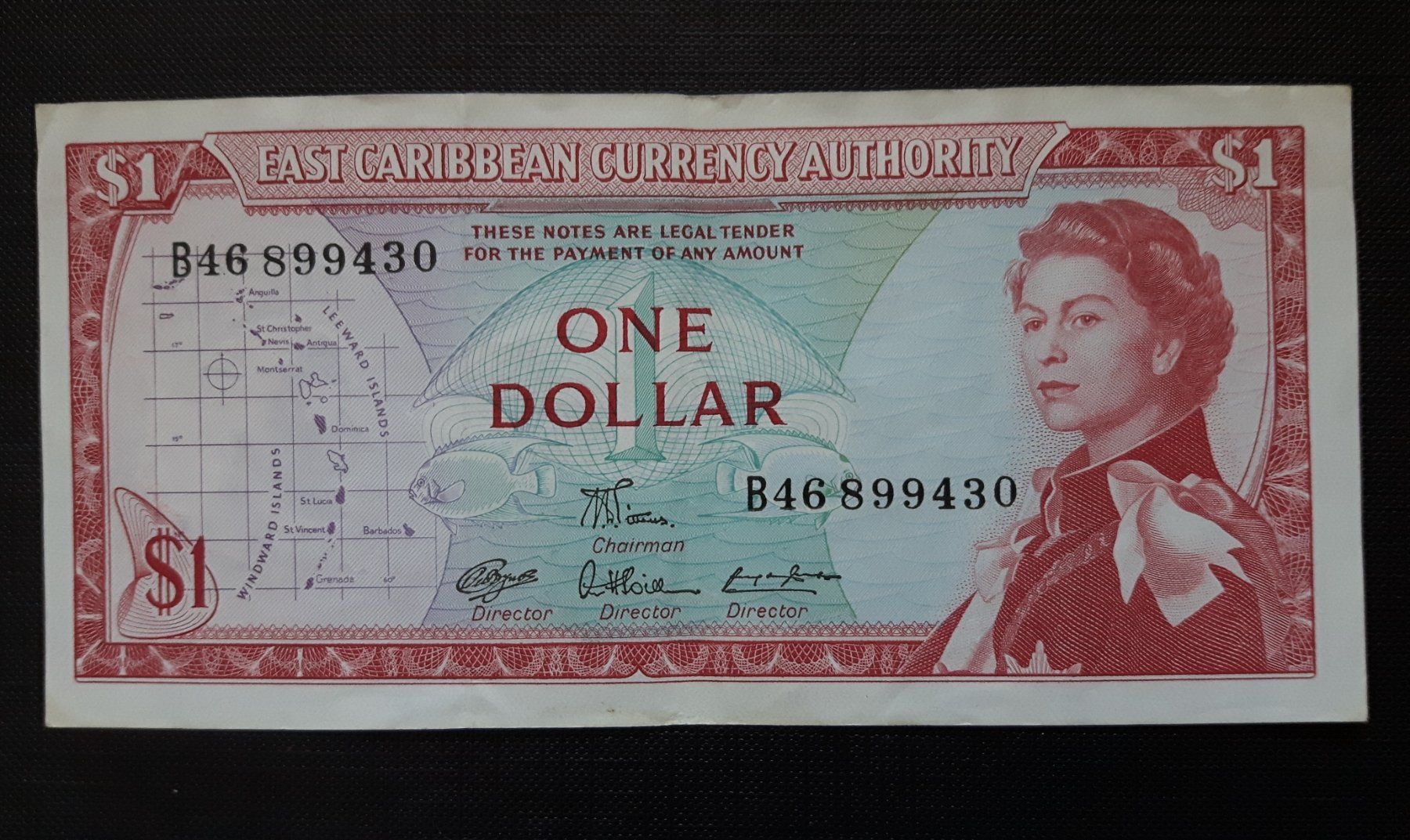 Banconote: 1$ EASTERN CARIBBEAN STATES 1965 – Usato da Zürich venduto da brinkosos