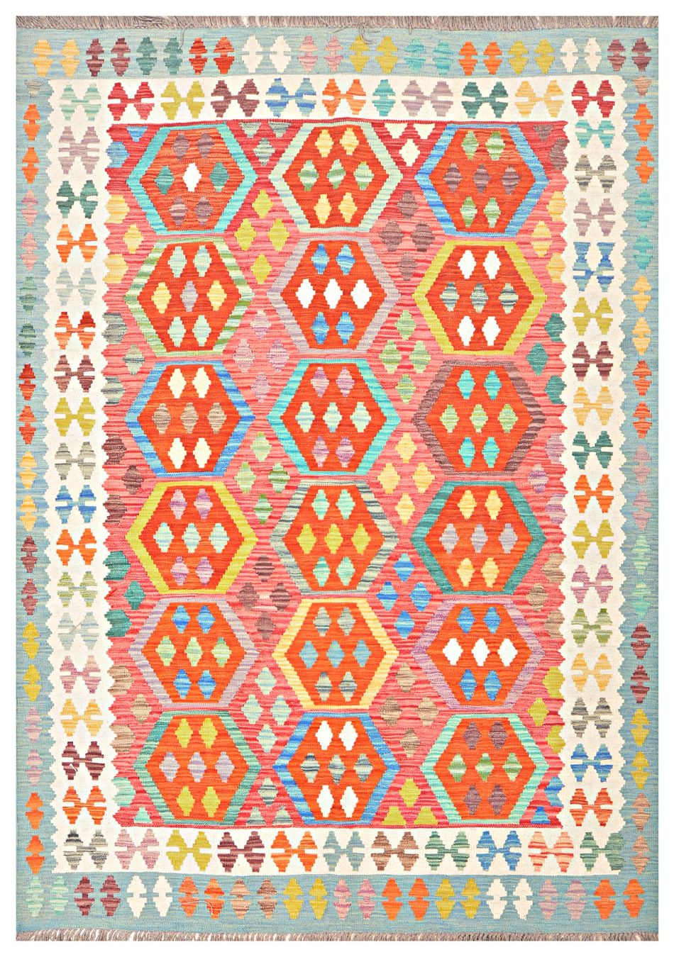 Kelim Tappeti: Oriente Kelim Teppich 170x240 Cm – Nuovo e nell'imballaggio originale da Lahore venduto da Fairways79 8
