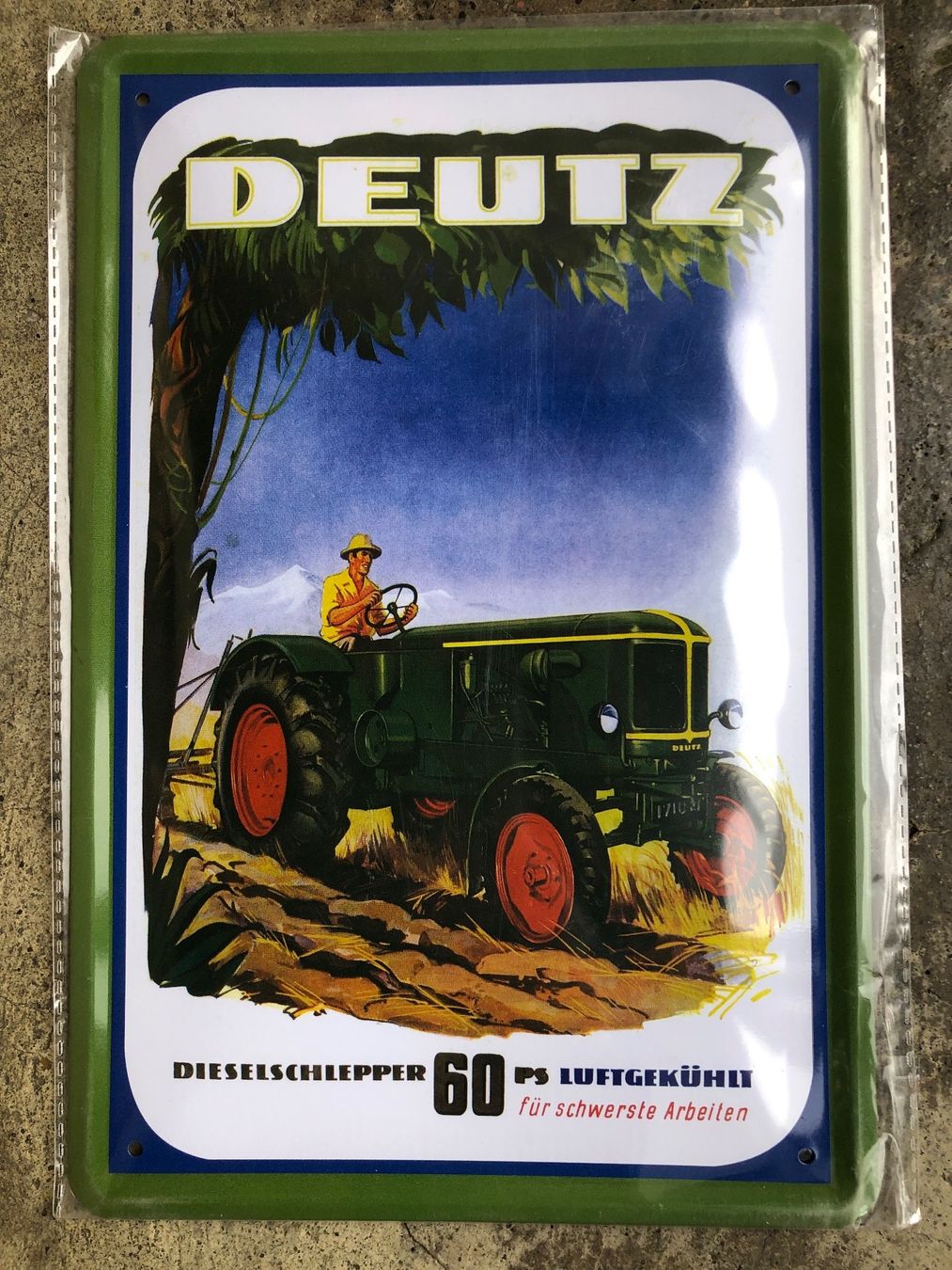 Insegne: Deutz 60 ps diesel schlepper oldtimer Traktor classic – Nuovo e nell'imballaggio originale da Reinach AG venduto da rares75