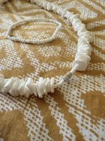 Muschelketten und Perlen-Set weiss