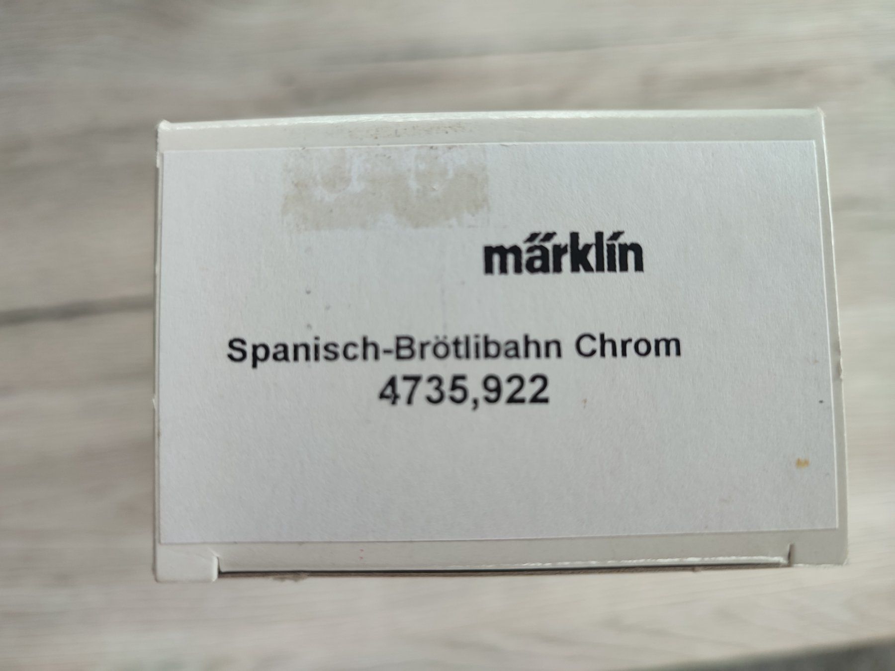 Märklin Modellini di ferrovie: Güterwagen Spanische Brötli Bahn Chrom H0 – Usato da Röschenz venduto da elefant91 3