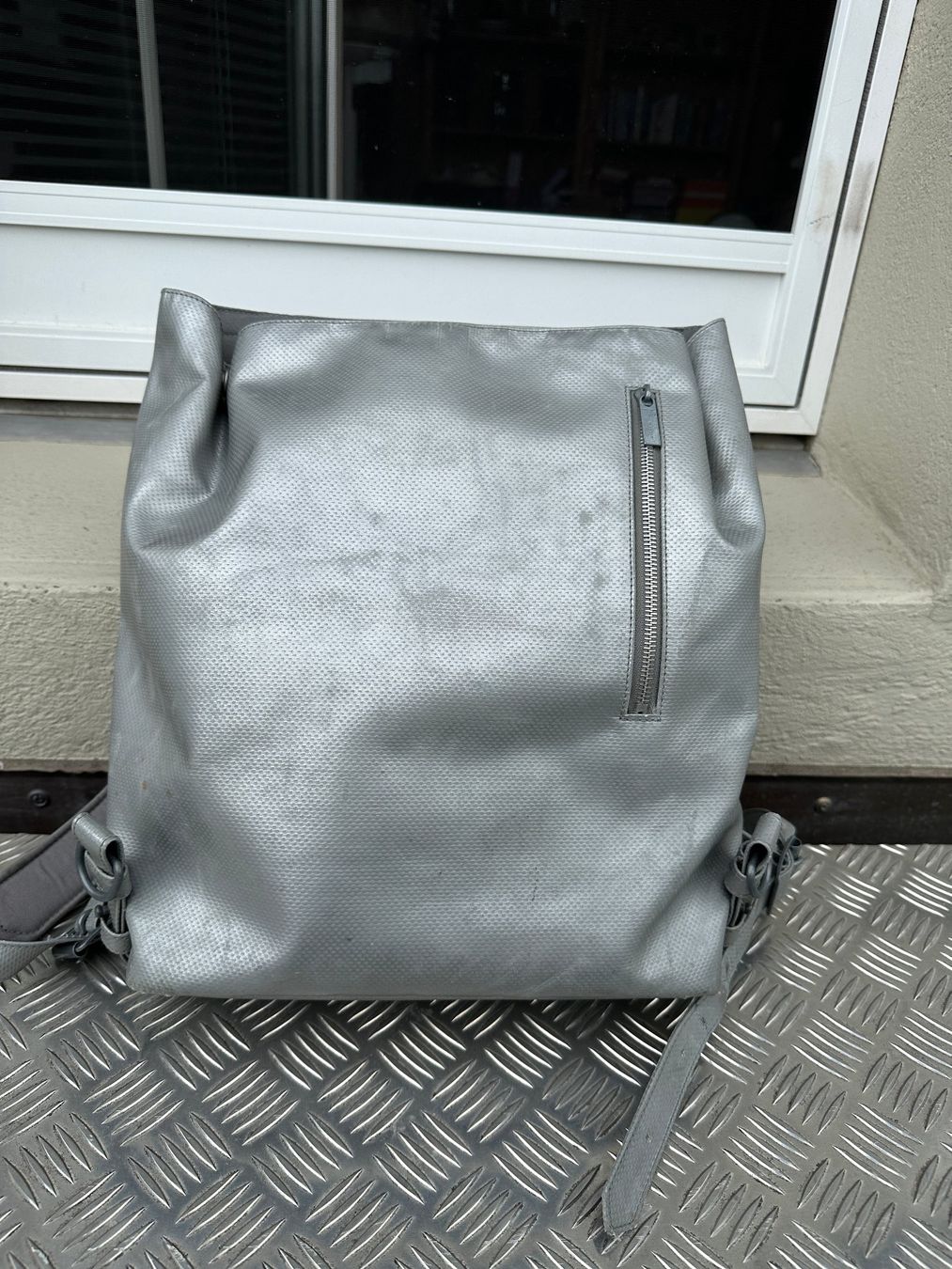 Freitag Zaini: Freitag Rucksack R522 Tschingel silbergrau – Usato da Gümmenen venduto da FelizitasHermann 7