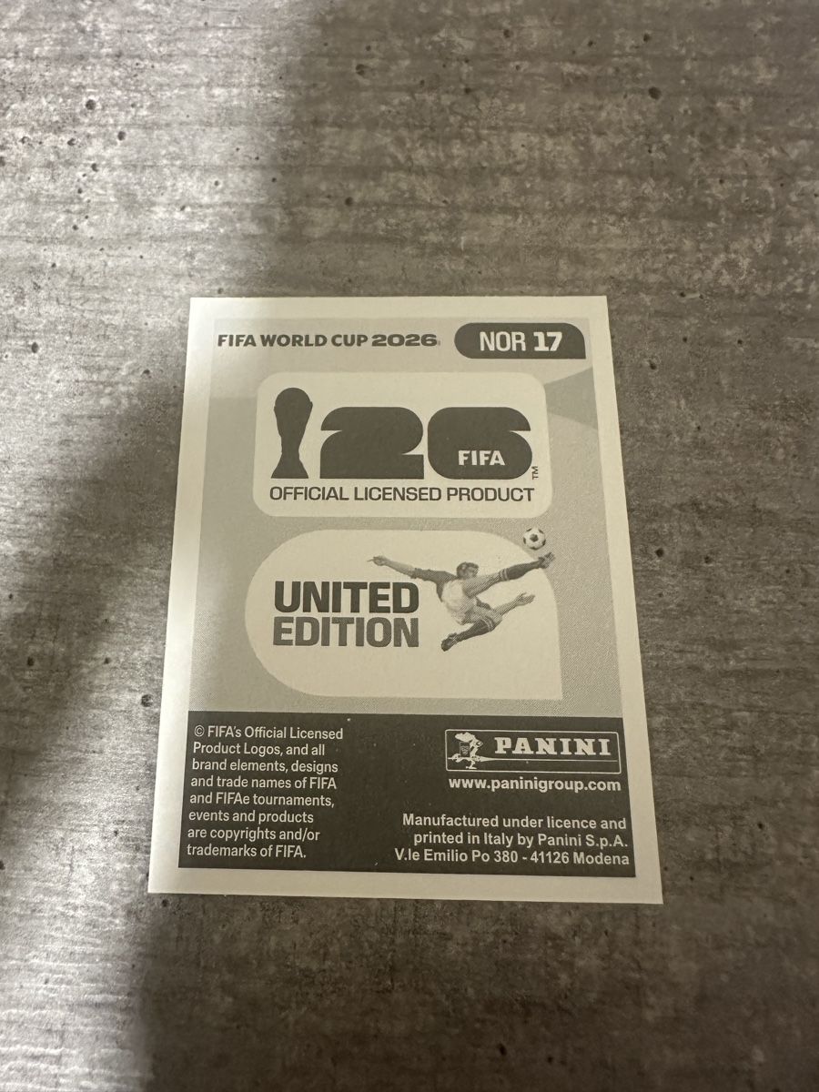 Panini Carte collezionabili: NOR 17 , FIFA WORLD CUP 2026 PANINI – Nuovo (secondo la descrizione) da Frauenfeld venduto da 1PegPeg1 1