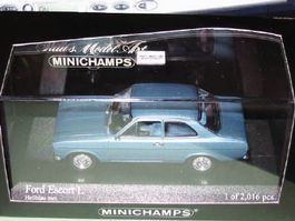 Ford Escort l 1300L 1971 hellblau metallic * Minichamps 1:43