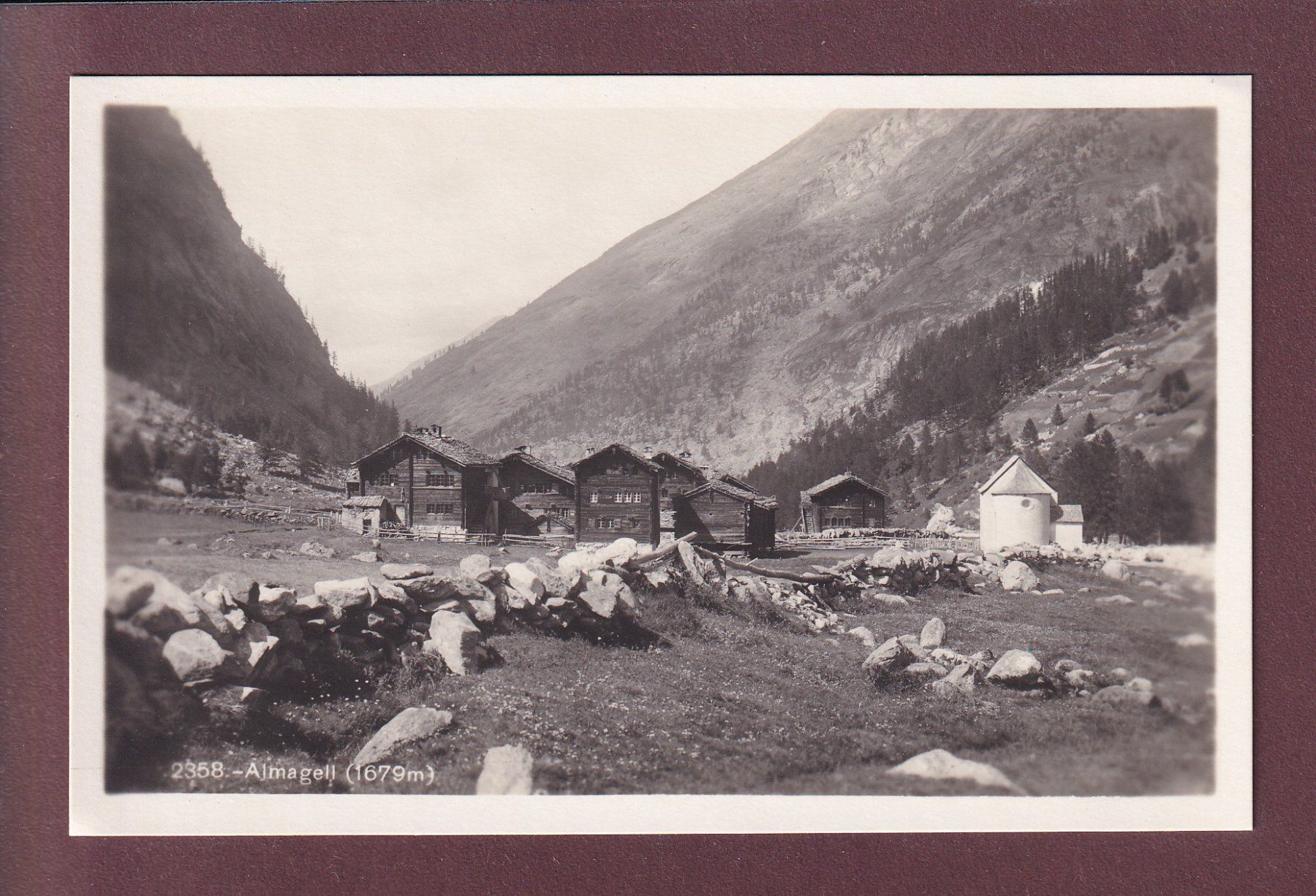 Cartoline postali: ALMAGELL – Usato da Pully venduto da nicecards