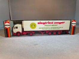 Mercedes Zeiger Frucht Import  Herpa  H0 1/87 OVP SELTEN