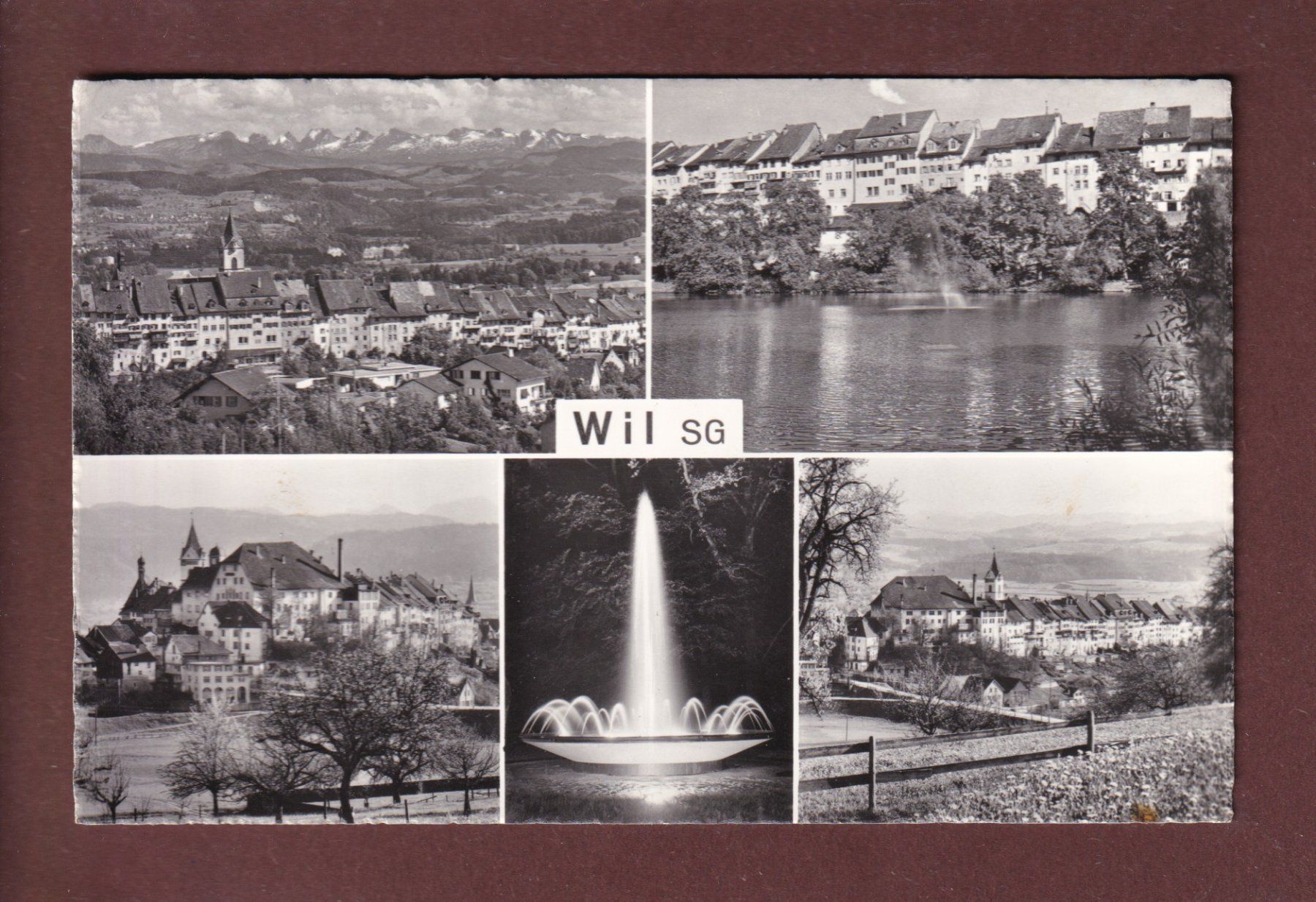 Cartoline postali: WIL - 5 Bilder - 1968 – Usato da Pully venduto da nicecards