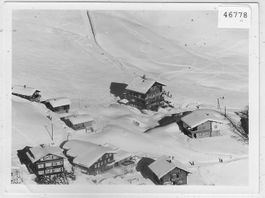 Flugaufnahme Arosa Pension Erzhorn - Photo: 90x120mm Negativ