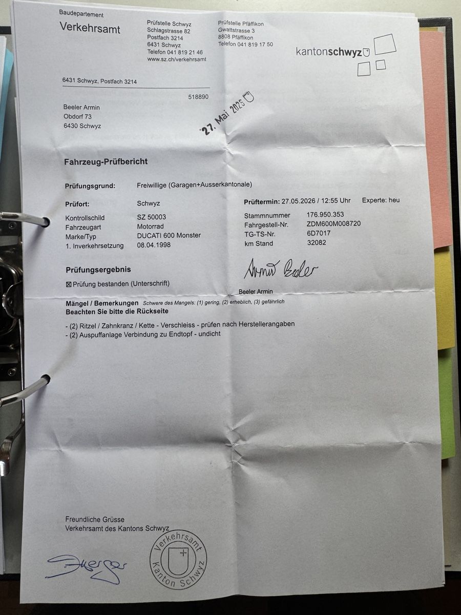 Ducati Strada: Ducati Monster 600 frisch ab MFK – Usato da schwyz venduto da wiisl 8