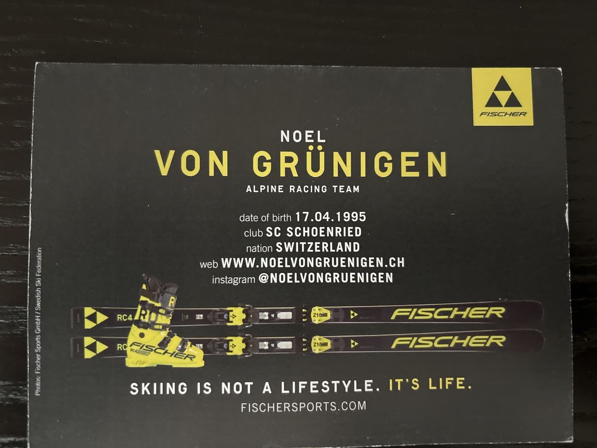 Autografi: Noel von Grünigen – Usato da Uetendorf venduto da hoisle 1