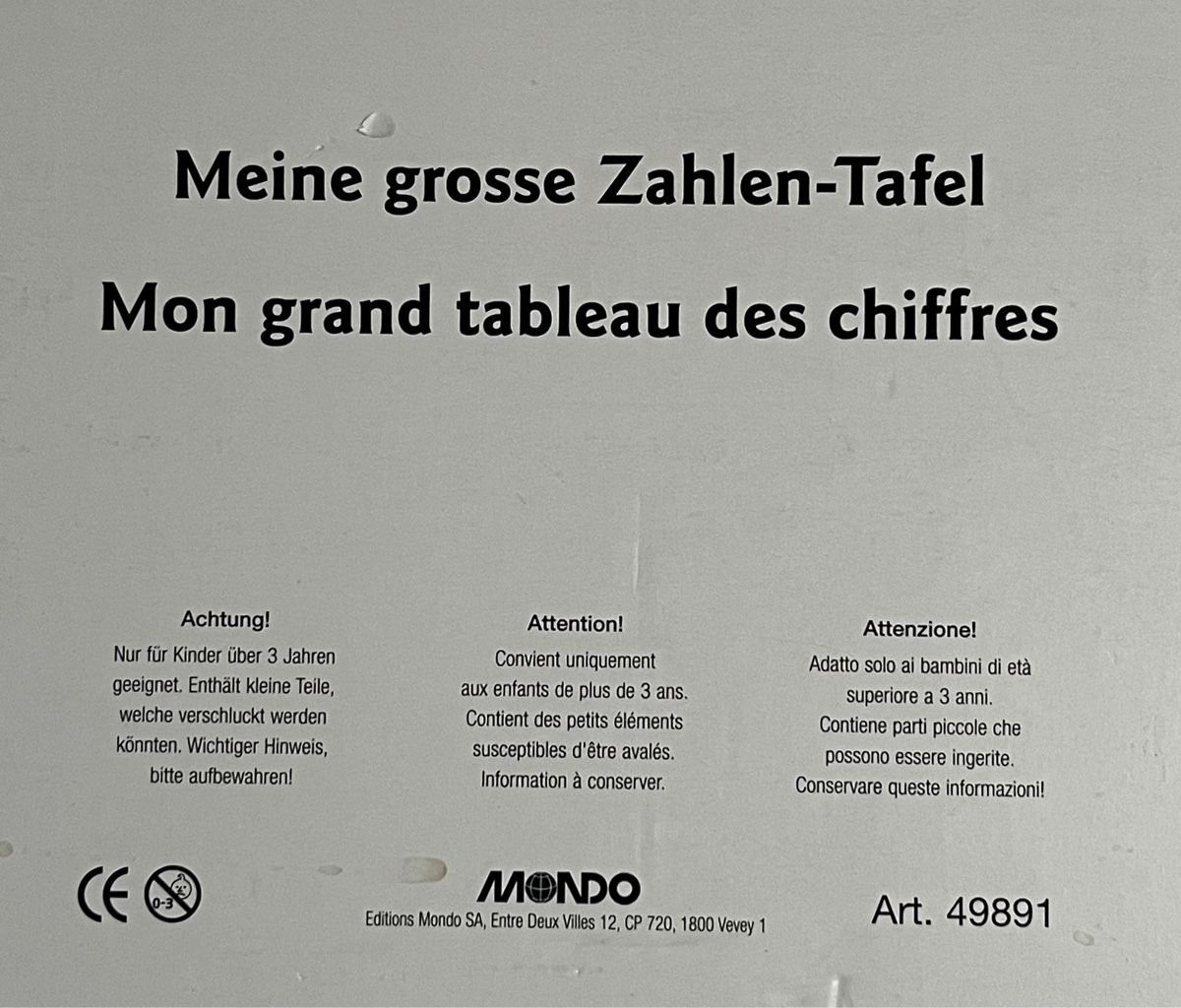 Giochi: Tableau des chiffres Jeu NEUF 🔢 – Nuovo e nell'imballaggio originale da La Tour-de-Peilz venduto da Pansy02 4