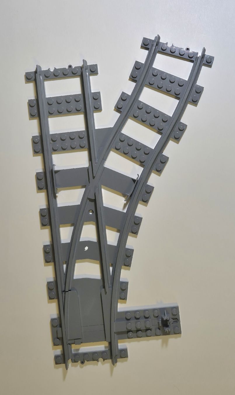 Lego Giocattoli: Lego Eisenbahn Weiche RC rechts 53404 – Usato da Russikon venduto da RemosBausteine