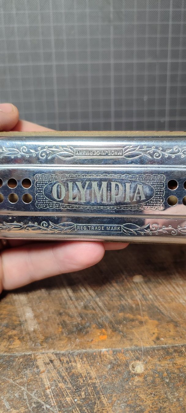Musikinstrumente: Wunderschöne alte OLYMPIA  Mundharmonika – Gebraucht aus Gelterkinden von MYSTOREFORYOU4460 1