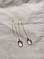 Boucles d’oreilles plaqué or et cabochon  verre transparent