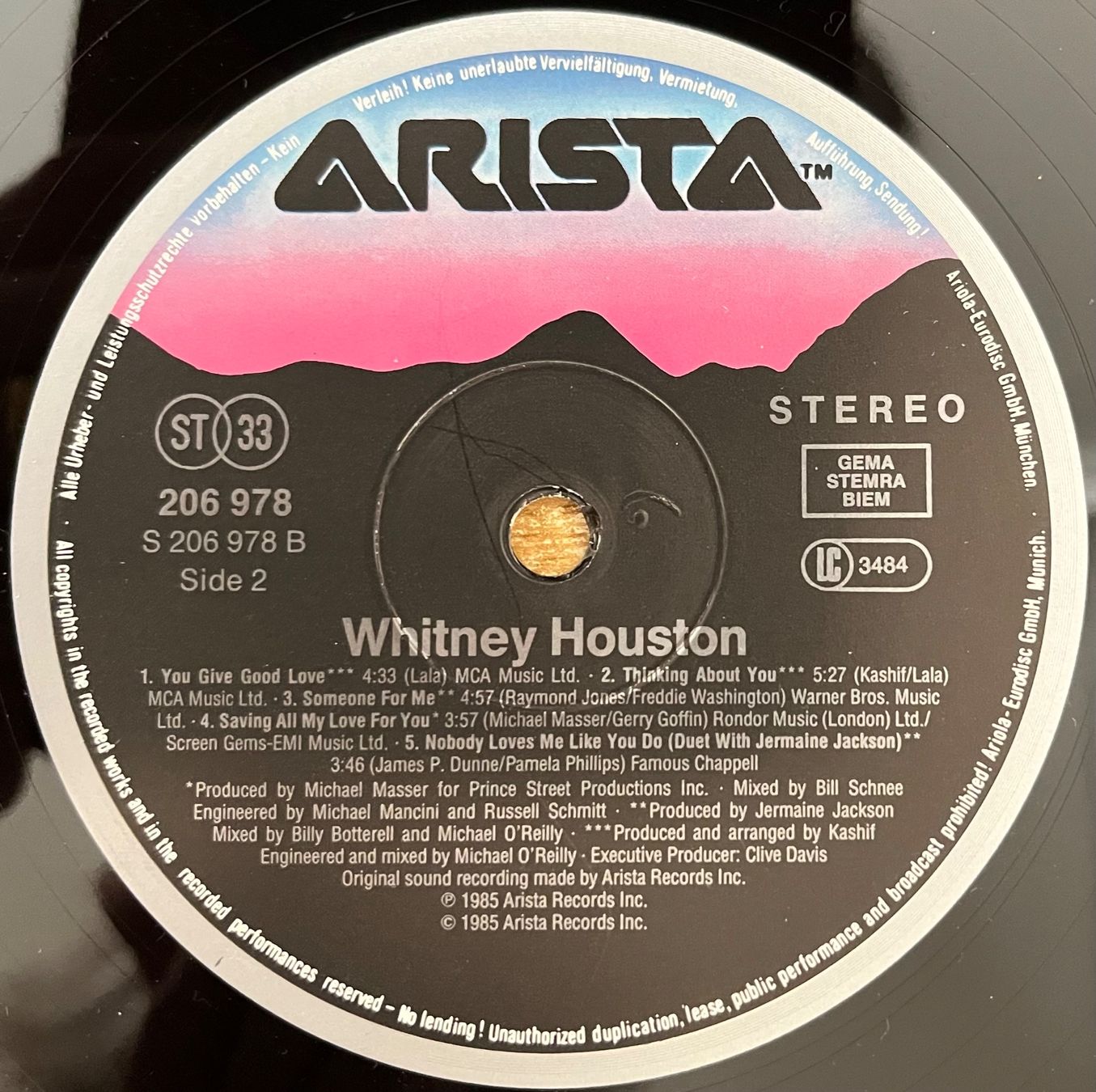 Dischi in vinile: WHITNEY HOUSTON - WHITNEY HOUSTON - 33 Tours – Usato da Bussigny venduto da vinyl-pas-cher 3