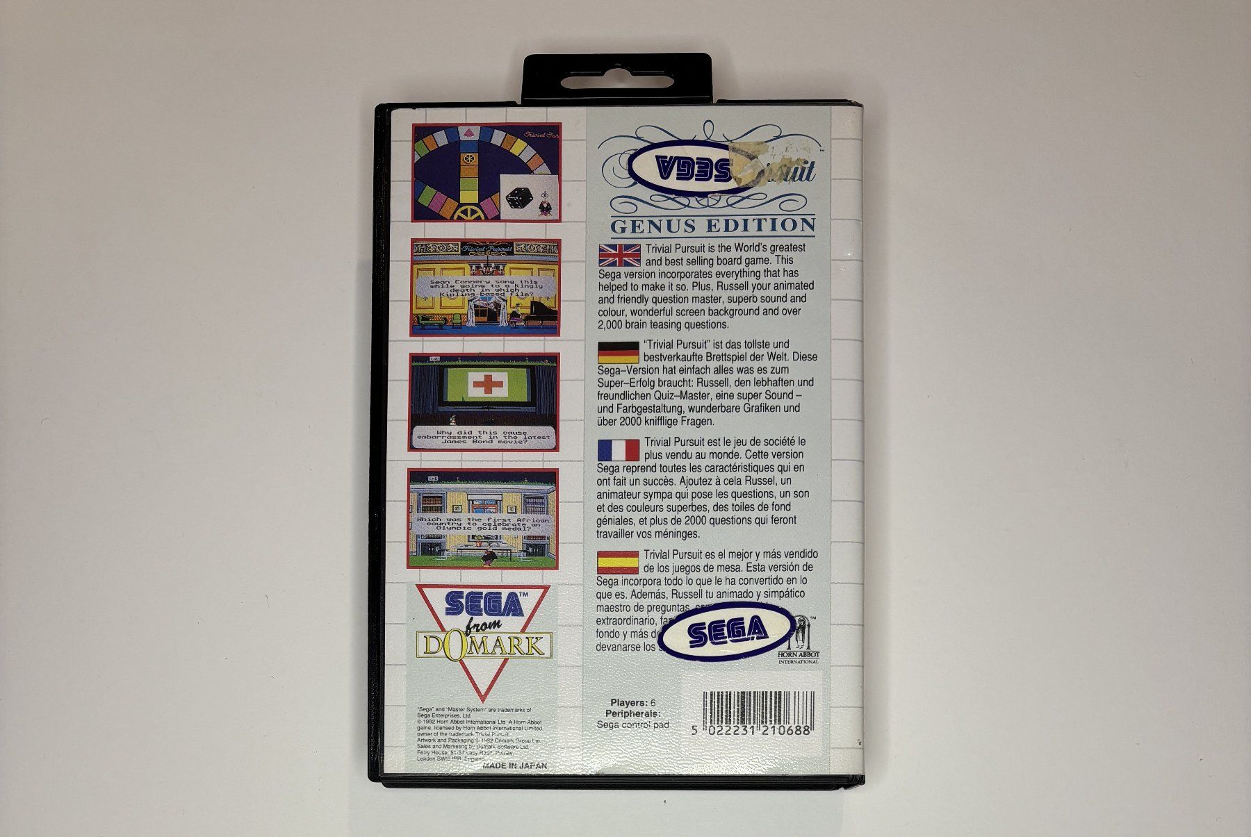 Sega Giochi: SMS - Trivial Pursuit – Usato da Allschwil venduto da Bullach 2