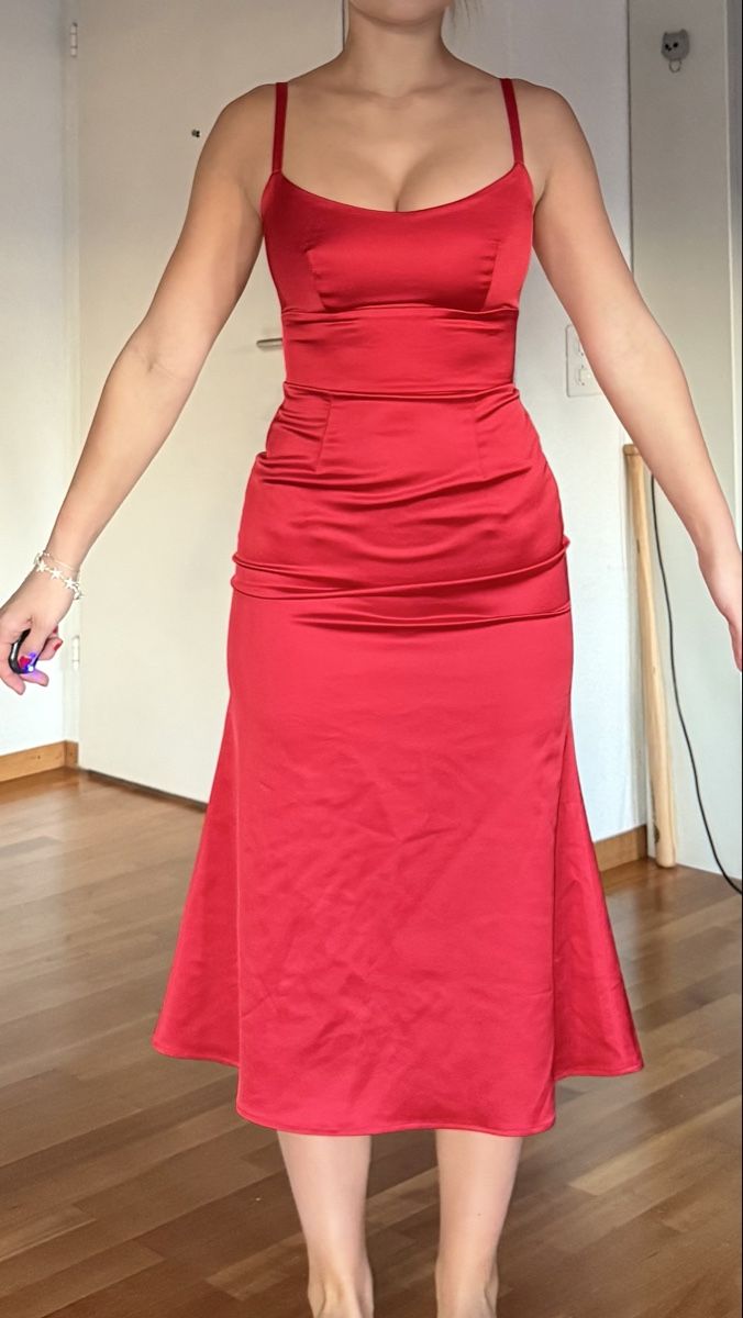 Vestiti: Elegant Red Dress, Size S – Nuovo (secondo la descrizione) da Zürich venduto da eli_t8nw 4