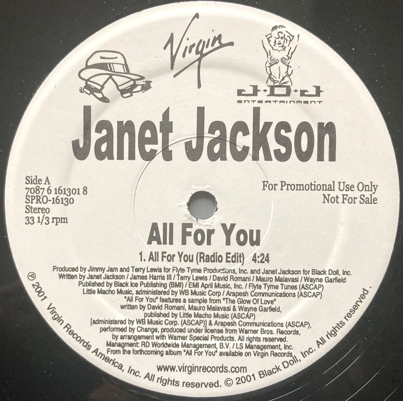 Dischi in vinile: JANET JACKSON - ALL FOR YOU – Usato da Poliez-Pittet venduto da Newtown-Records 3