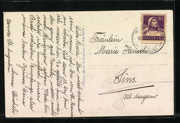 Ansichtskarten: AK St. Maurice, Oeuvre St-Augustin – Gebraucht aus Berlin von bartko-reher 1