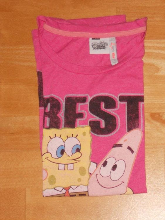 Neuw. Spongebob T'Shirt kurzarm - pink - Gr.M | Kaufen auf Ricardo