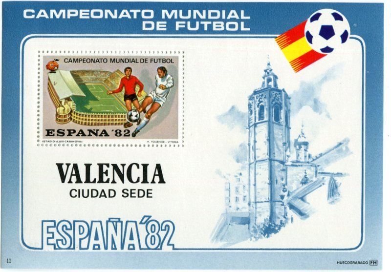 Alle Briefmarken: Block "Fussball". Spanien. – Neu und originalverpackt aus Basel von Butsch5