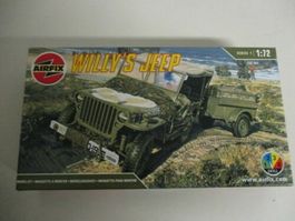 plastic model kit 1/ 72  AIRFIX 01322 WILLY'S JEEP