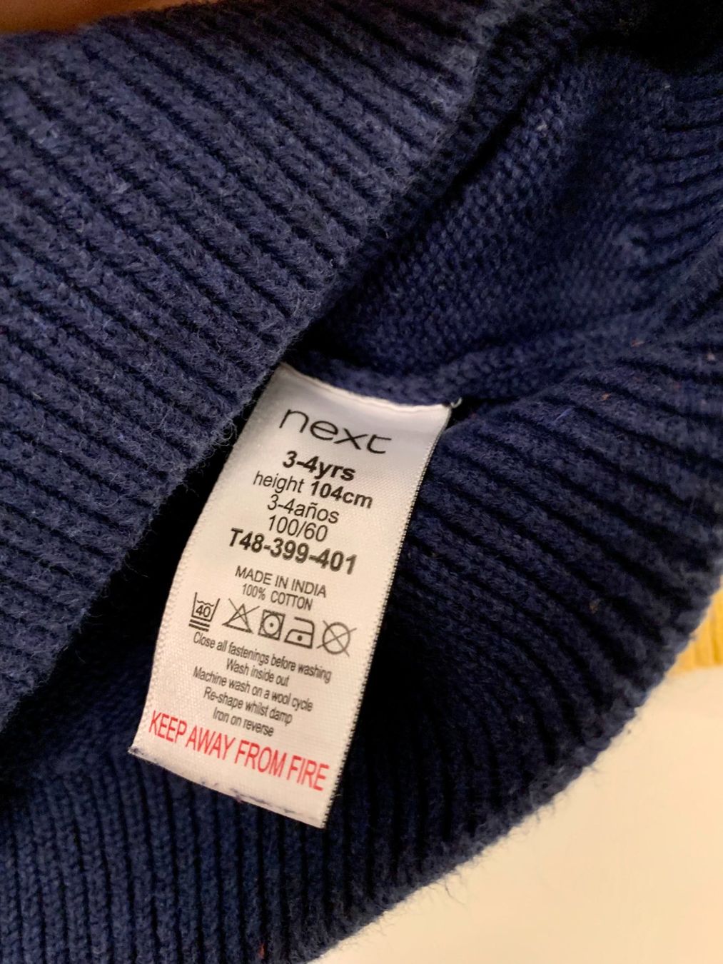 Next Pullover & Sweatshirts: Kinder Strickpullover 100% BW der Marke Next, Gr. 104 – Neu (gemäss Beschreibung) aus Küsnacht ZH von ast_26yp 5