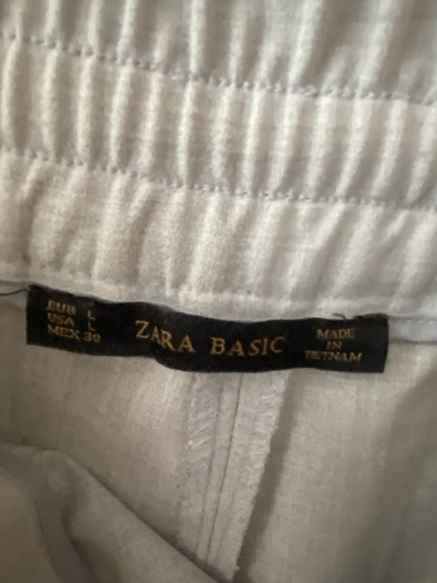 Zara Hosen: Zara Basic Sommerhose, hellgrau, Grösse L, Top Zustand – Gebraucht aus Brig von jch_rq8z 2