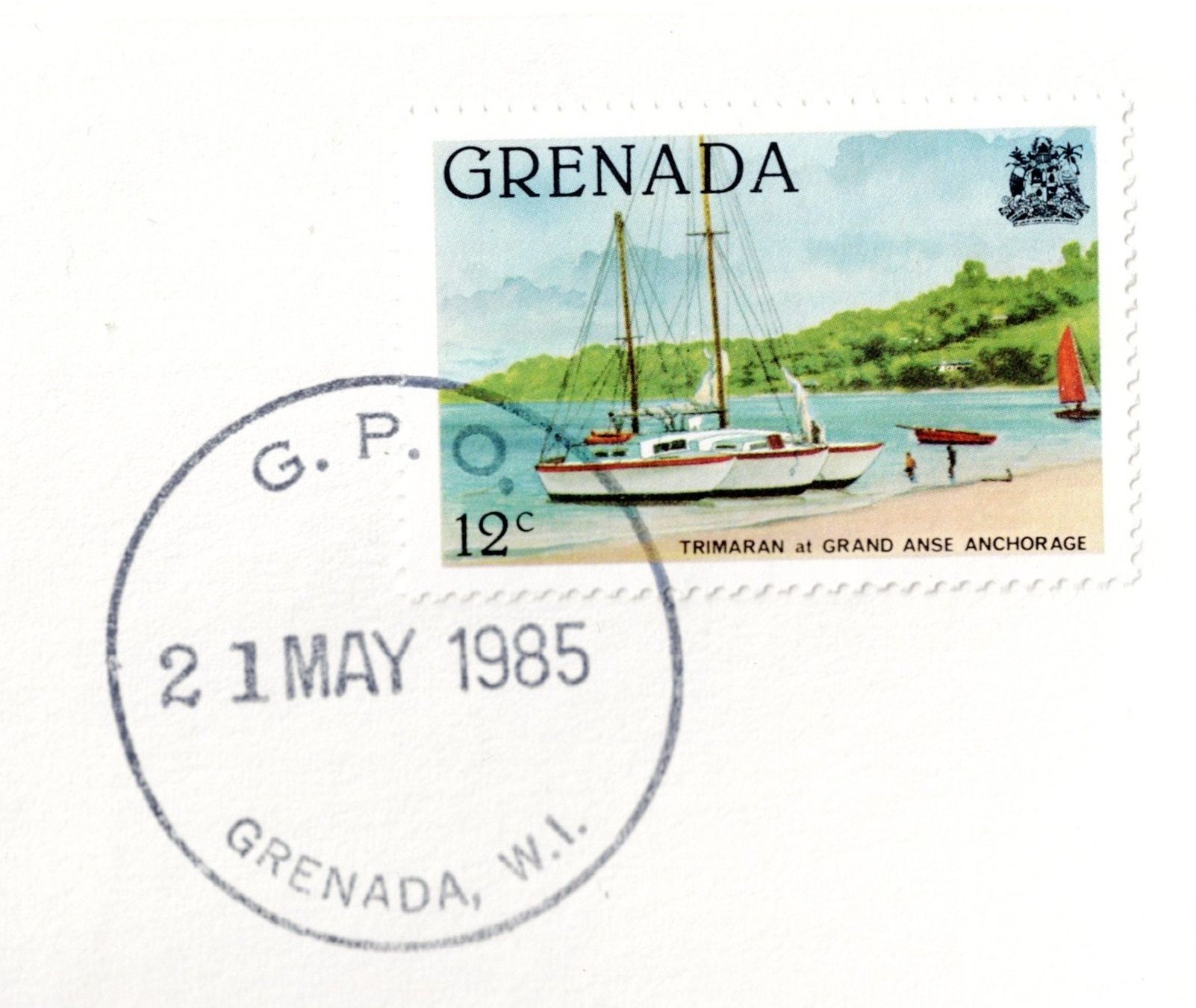 Tutti le monete: Grenada_1985_Münzbrief mit Beschreibung – Usato da Hombrechtikon venduto da Fraese01 1