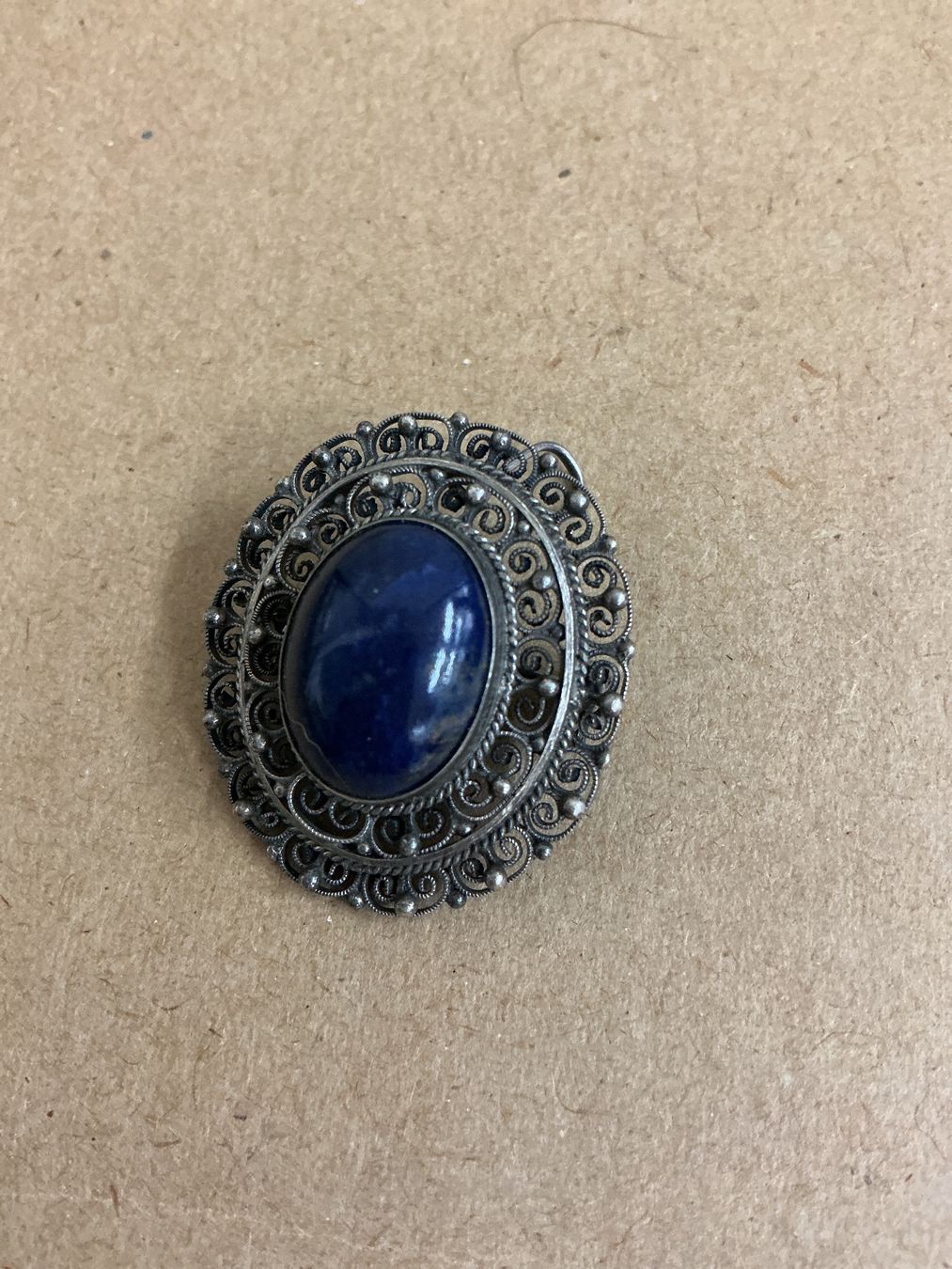 Anhänger: Anhänger und Brosche Silber 800 Lapislazuli – Gebraucht aus Bern von vielerart 1