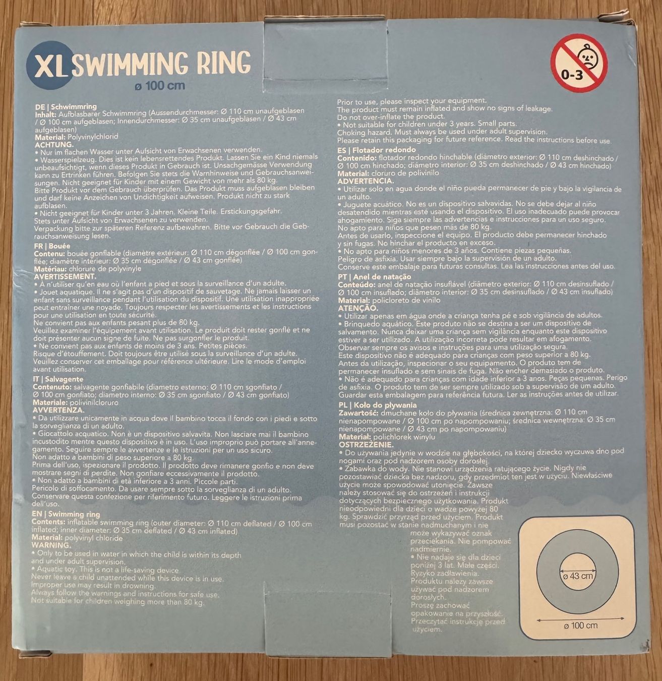 Salvagente: XL Schwimmring von Coop Splash - neu – Nuovo e nell'imballaggio originale da Bachenbülach venduto da Elcomaster 1