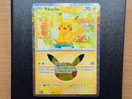 Pikachu (025/128) (03/30) - 30ᵉ Anniversaire - 30C FR