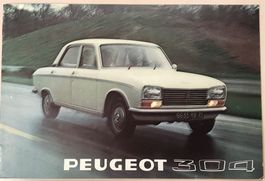 Prospekt PEUGEOT 304/304 Break, 1973, UNGEL., richtig schön!