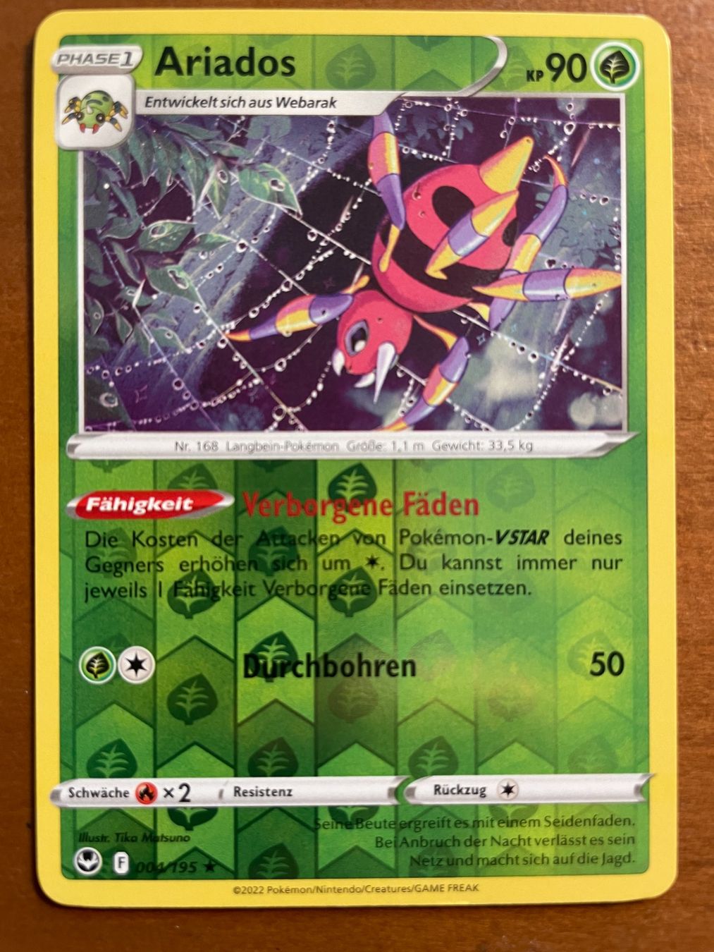 Pokémon Carte collezionabili: Pokemon Ariados Reverse (Versand gratis) – Nuovo (secondo la descrizione) da Chur venduto da Angerson